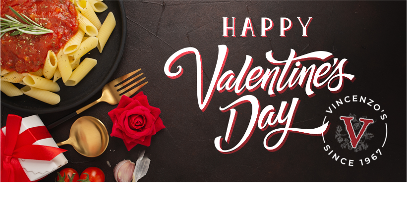 Valentines day plate with pasta and chocolates